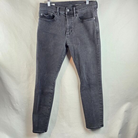GAP Other - GAP Jeans Mens 32x30 Black Gray Skinny Stretch Denim Casual Modern Rocker Skater
